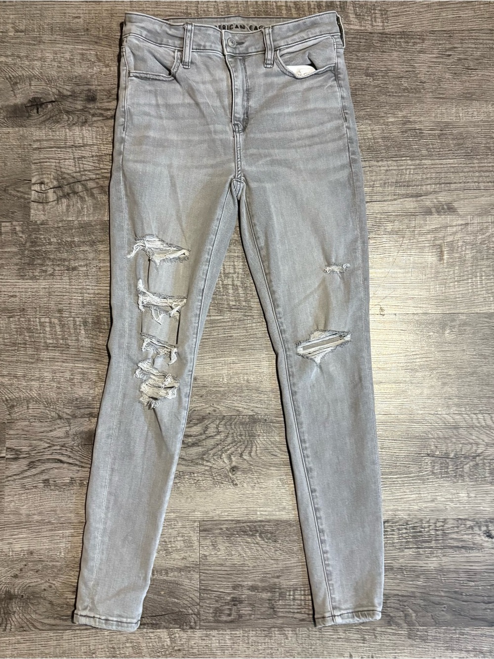 American Eagle Jeans Women’s 2 Short Gray Hi Rise Jegging